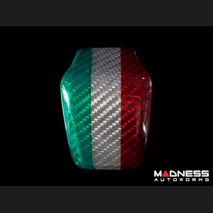 Alfa Romeo Giulia Steering Wheel Trim - Carbon Fiber - Italian Theme - Lower Center Trim Piece - Feroce Carbon - '20+