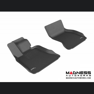 BMW 7 Series Floor Mats (Set of 2) - Front - Black by 3D MAXpider - (F01)/ LI (F02) (F04) 